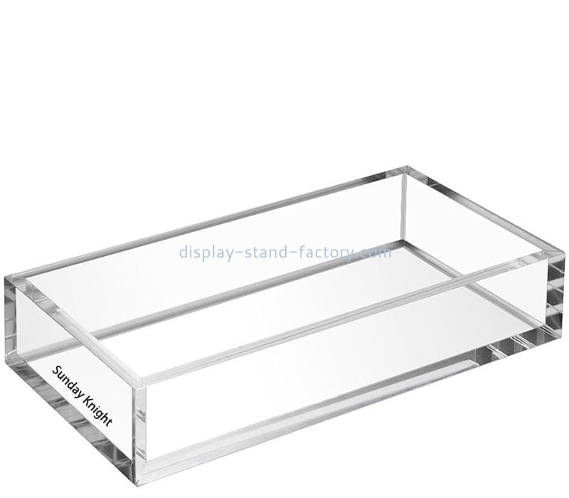 Custom wholesale acrylic guest towel tray STD-476