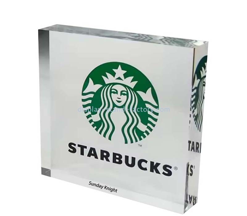 Custom wholesale acrylic brand display block NLC-154