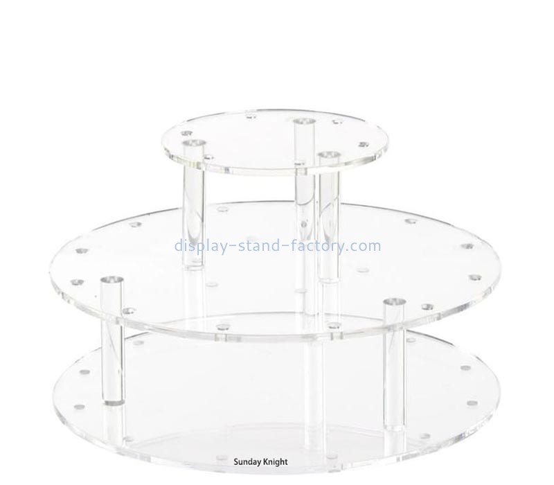 Custom wholesale acrylic 3 tiers lollipops display rack NFD-437