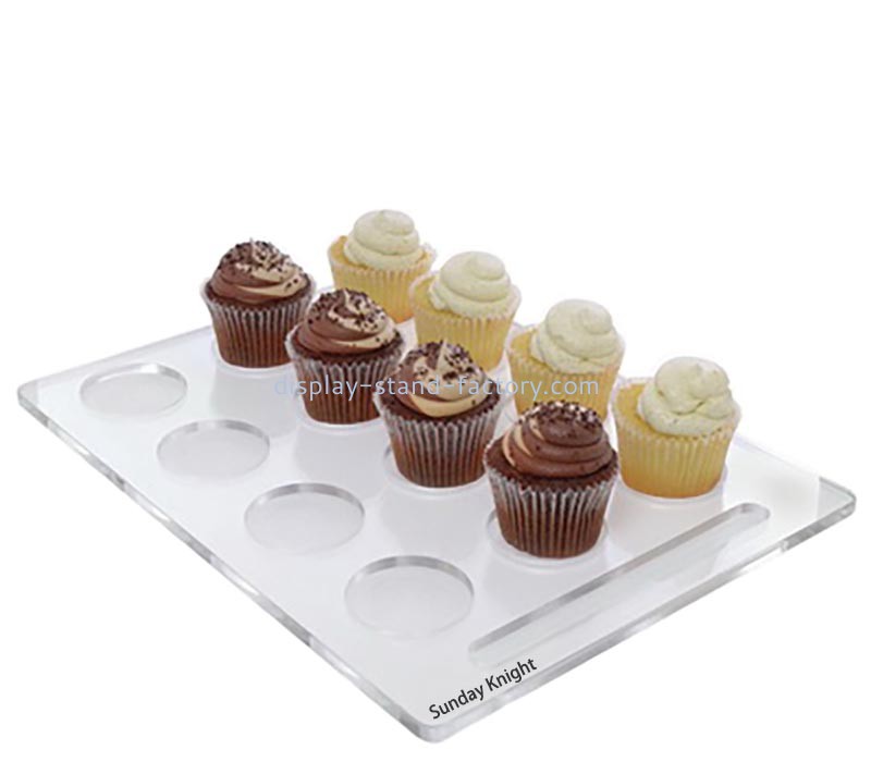 Custom wholesale acrylic cupcake display holder plate NFD-432