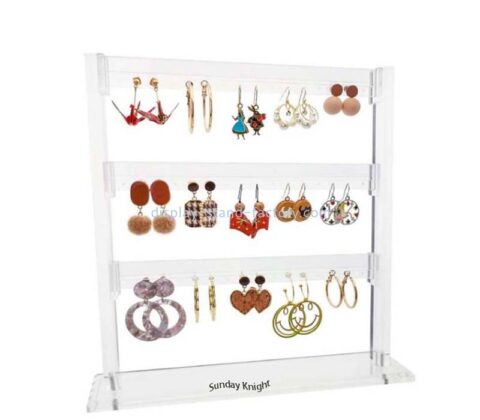 Custom wholesale acrylic store earring stand holders NJD-319