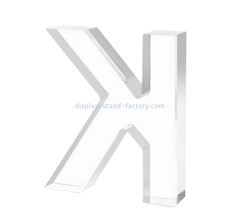 Custom wholesale acrylic K shape block NBL-266