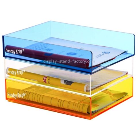 Custom wholesale acrylic desktop file holder NBD-831