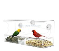 Custom wholesale acrylic birds feeder NOD-127