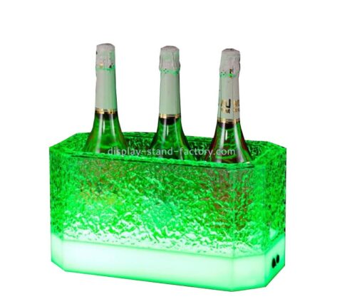 Custom wholesale acrylic luminous beer ice bucket NDD-149