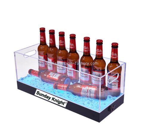 Custom wholesale acrylic beer bottles luminous ice bucket NDD-145