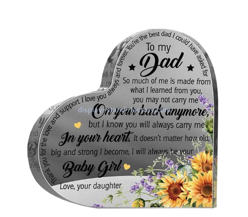 Custom wholesale acrylic best Dad sign gift NLC-151