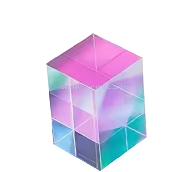 Custom wholesale rainbow acrylic display block NLC-148