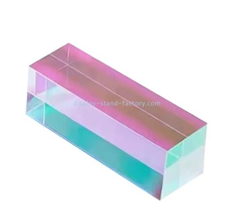 Custom wholesale iridescent acrylic display block NLC-146