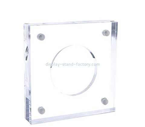 Custom wholesale acrylic coin magnet display block NLC-145