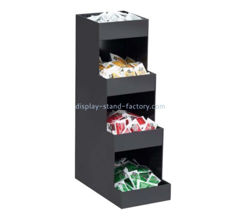 Custom wholesale acrylic 4 tiers snack display stand holders NFD-428