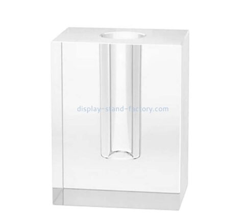 Custom wholesale acrylic block vase NBL-257