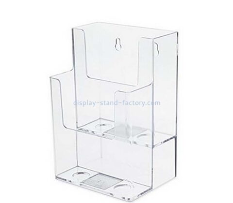 Custom wholesale acrylic wall mounted literature holders NBD-826