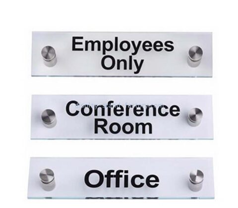 Custom wholesale acrylic wall mounted office sign NBD-824