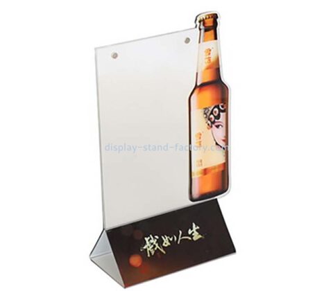 Custom wholesale acrylic beer sign holder NBD-823