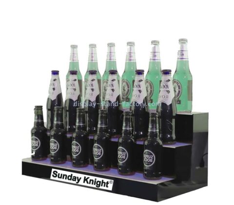 Custom wholesale acrylic 3 tiers beer luminous display props NLD-117