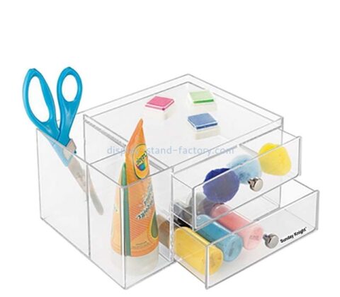 Custom wholesale acrylic desktop stationery organizer NAB-1858