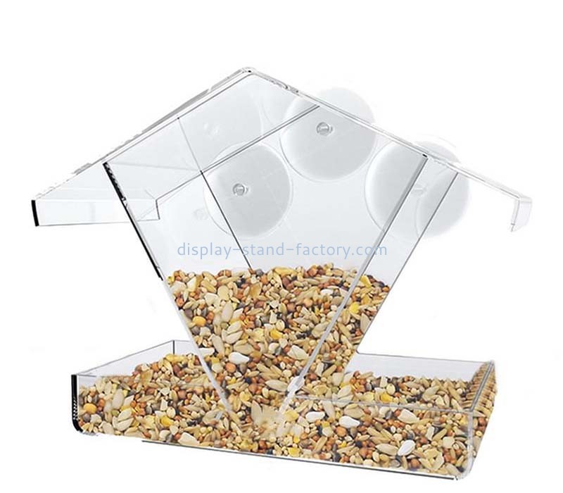 Custom wholesale acrylic window bird feeder NOD-121