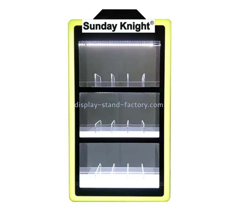 Custom wholesale acrylic 3 tiers luminous display cabinet NDD-143