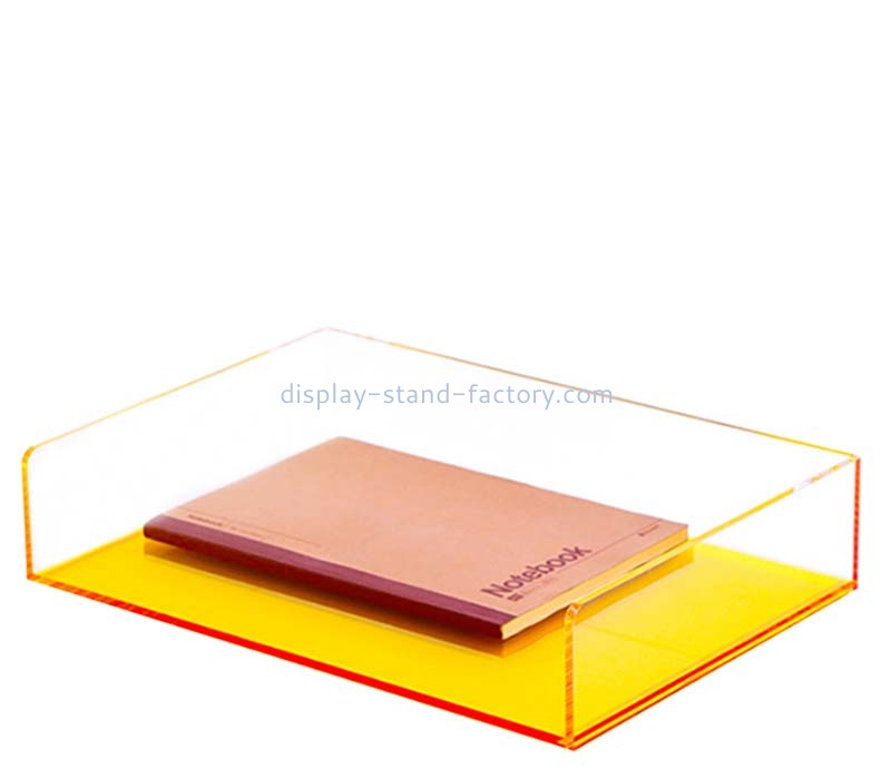 Custom wholesale acrylic stationery organizer tray STD-461