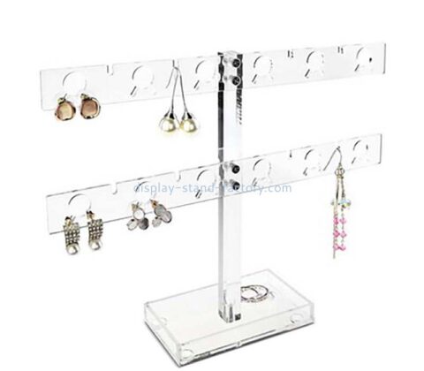 Custom acrylic T shape earring display stands NJD-301