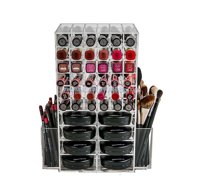 Custom acrylic multi compartments makeup display storage holders NMD-833