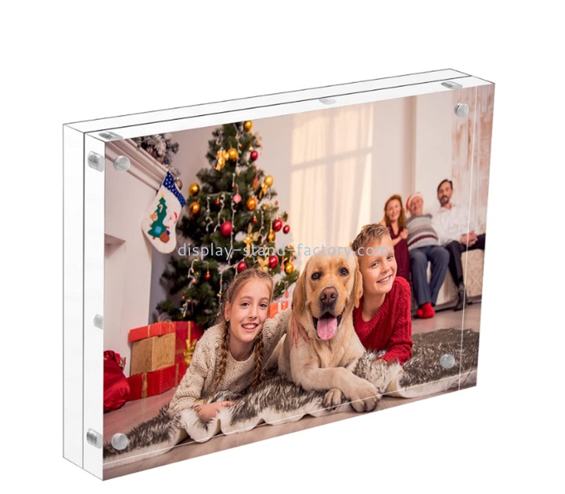 Custom acrylic double sided display photo block NLC-134