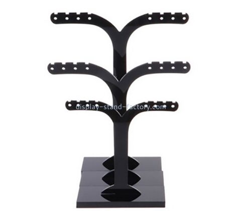 Custom black acrylic jewelry earring display stands NJD-293