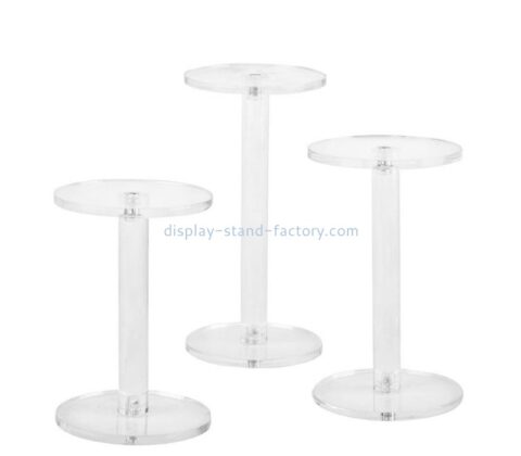 Custom acrylic jewelry watch display pedestal riser stands NJD-289