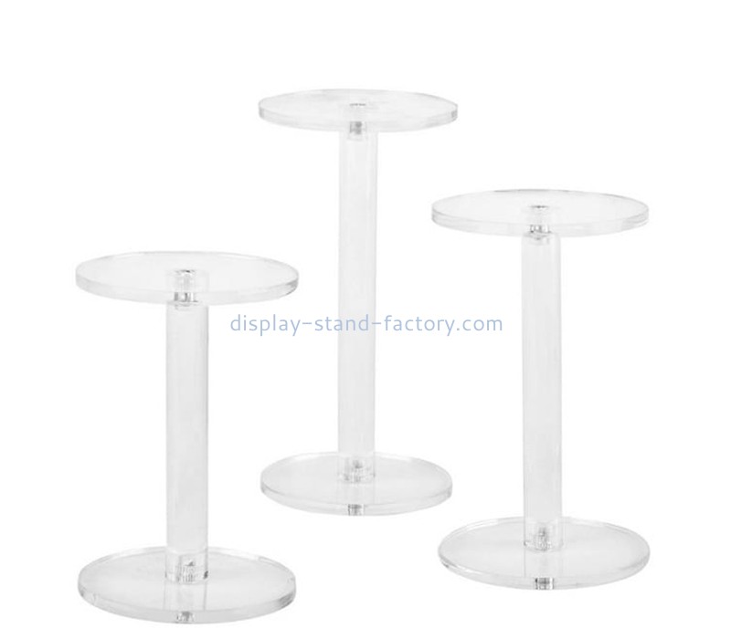 Custom acrylic jewelry watch display pedestal riser stands NJD-289