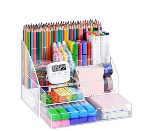 Custom acrylic All-in-One desktop organizer storage with pen holder NOD-105