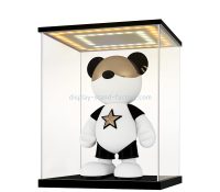 Custom clear acrylic LED action figures display box NDD-122