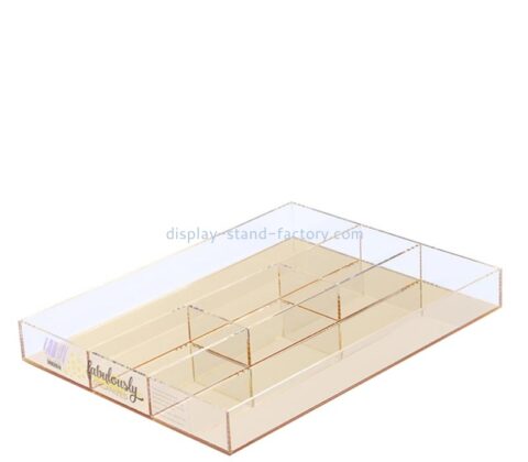 Custom acrylic 5 compartments organiser tray STD-442