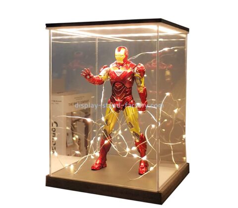 Plexiglass display supplier custom acrylic LED storage Box dustproof for toys NDD-108