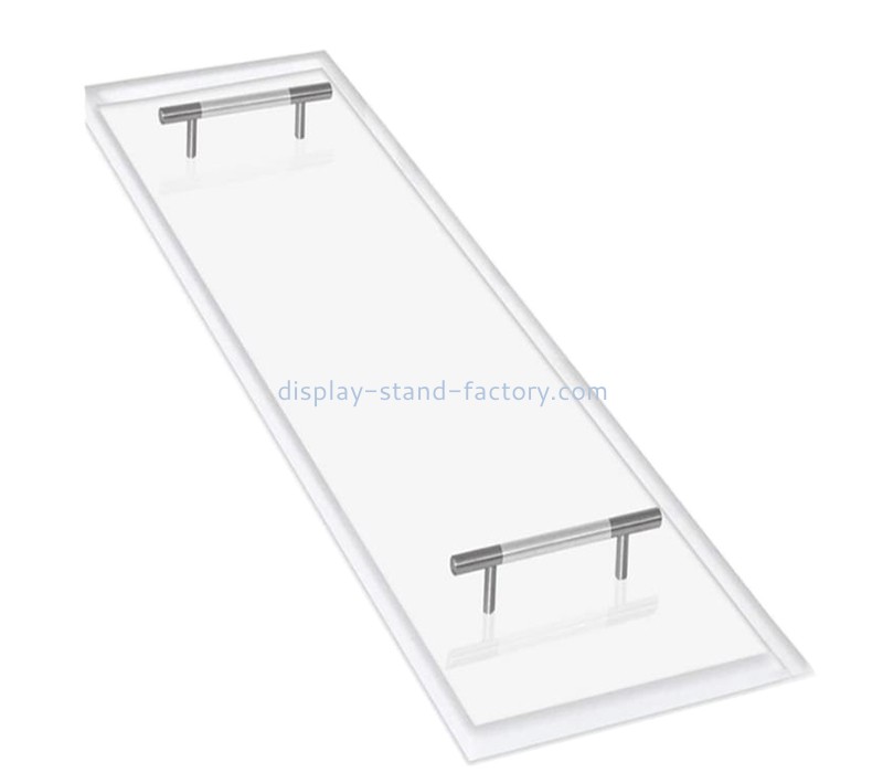 Lucite display manufacturer custom acrylic bathtub towel tray bracket STD-430