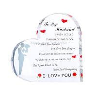 Lucite item manufacturer custom acrylic funny anniversary valentine\'s day gift block NLC-107