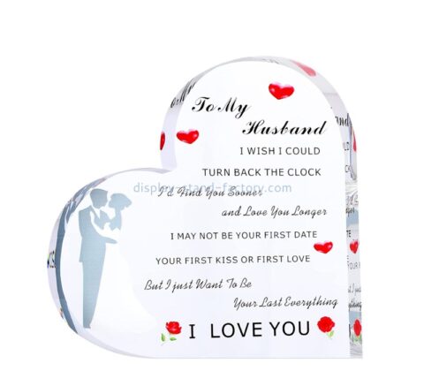 Lucite item manufacturer custom acrylic funny anniversary valentine\'s day gift block NLC-107