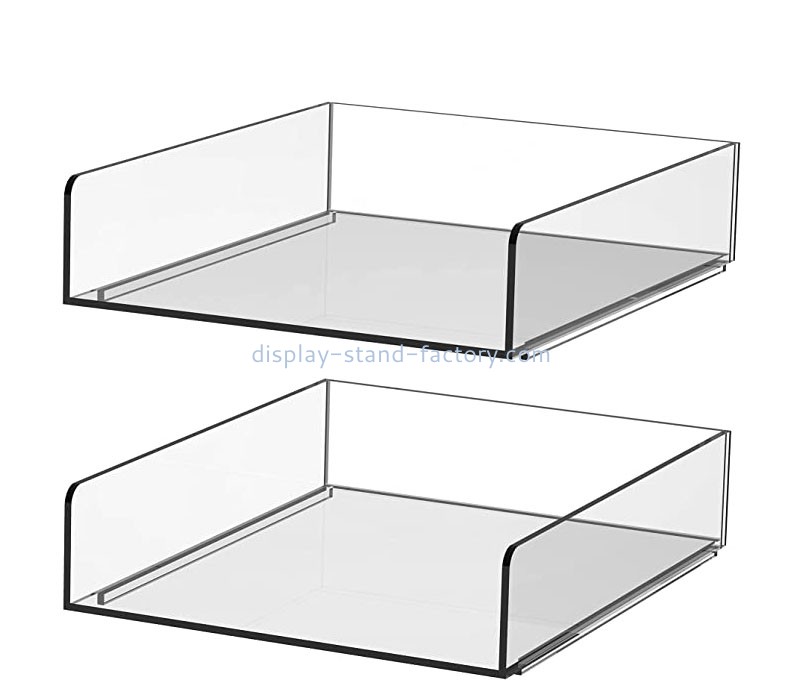 Plexiglass products manufacturer custom acrylic stackable file tray NBD-783