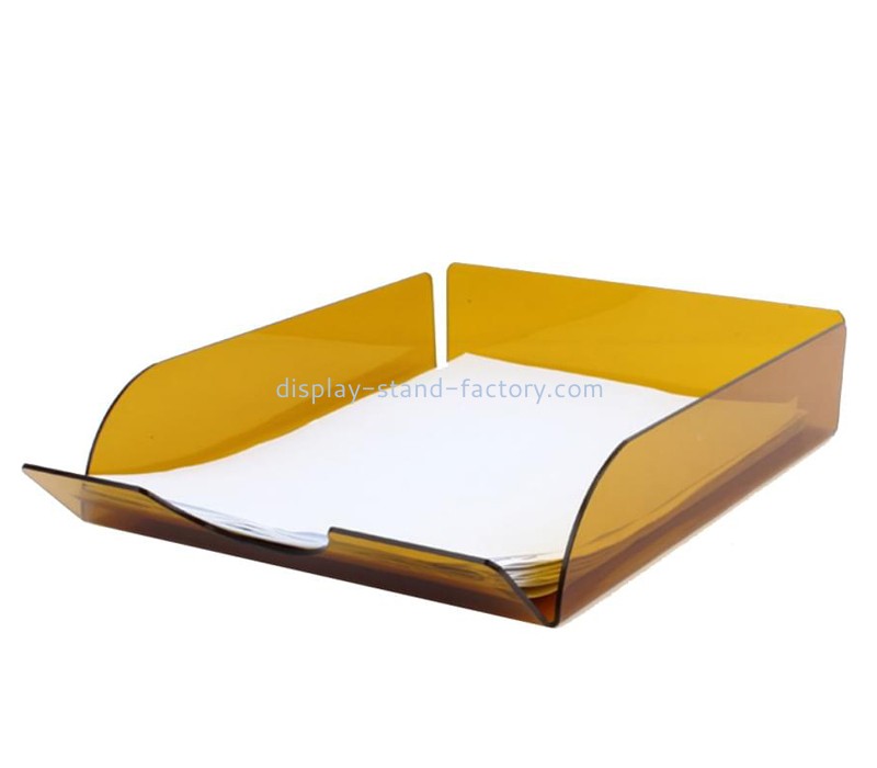 Perspex item manufacturer custom plexiglass documents organiser tray STD-143