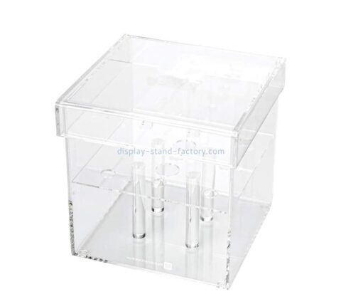 Custom lucite rose box acrylic wedding gift box NAB-1774