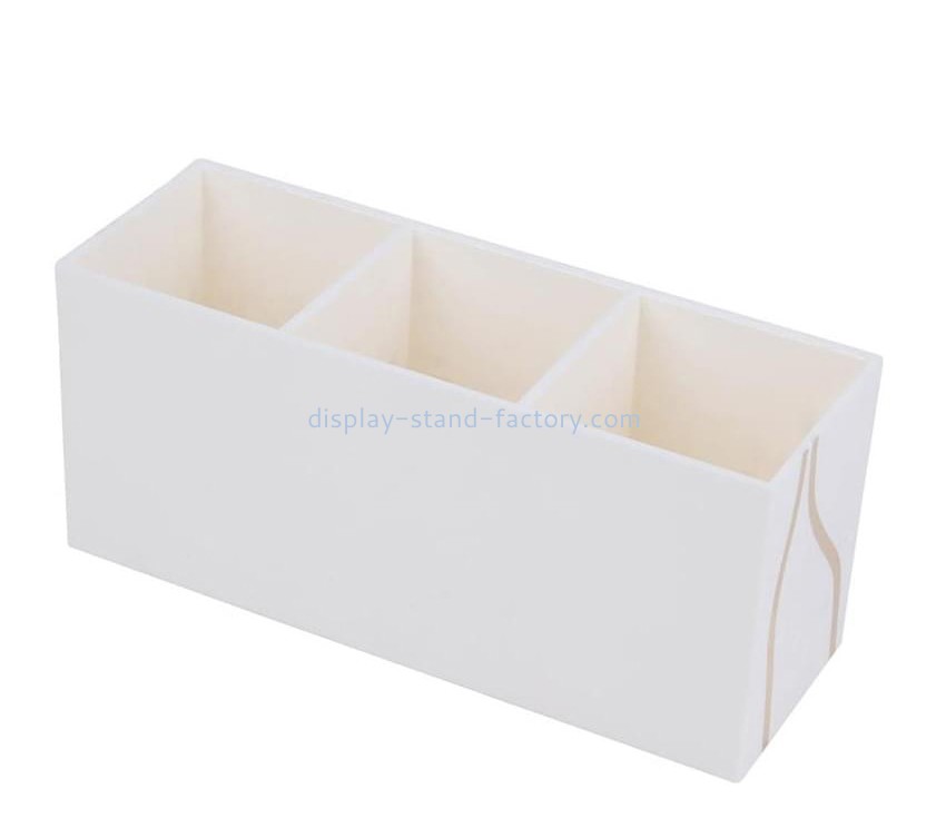 Custom plexiglass pencil box acrylic cosmetic brush box NAB-1173