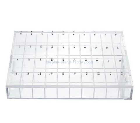 Lucite supplier custom acrylic organizer box plexiglass multi dividers storage box NAB-1767