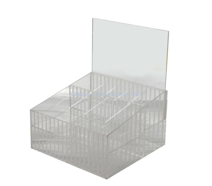 Plexiglass supplier custom acrylic organizer box lucite display box NAB-1758