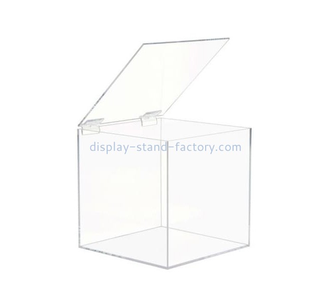 Plexiglass supplier custom acrylic storage box lucite organiser box NAB-1751