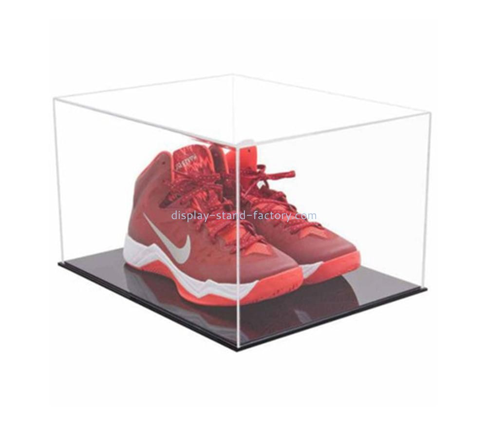 Plexiglass factory custom acrylic shoe box lucite display box NAB-1711