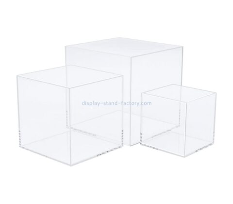 Acrylic factory custom lucite boxes plexiglass cube boxes NAB-1708