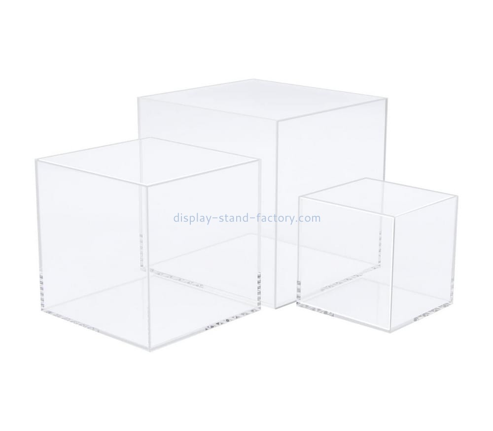 Acrylic factory custom lucite boxes plexiglass cube boxes NAB-1708