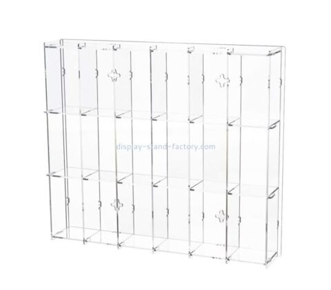 Acrylic supplier custom plexiglass display case lucite wall showcase NAB-1699