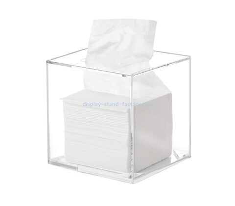 Acrylic supplier custom plexiglass tissue box holder lucite tissue box NAB-1682