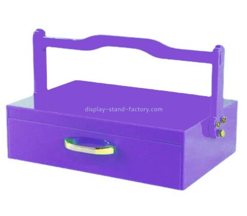 Plexiglass manufacturer custom acrylic gift box with handle NAB-1660